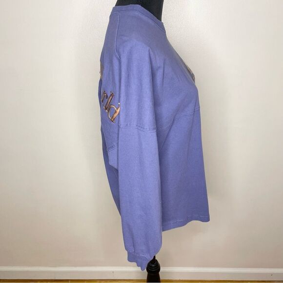 Disney Spirit Jersey Top 50th Walt Disney World WDW Long Sleeve Purple Small - Picture 7 of 12